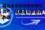 福建永安应收账款债权资产，福建永安市财政负债