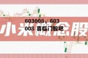 603008，603008 喜临门股吧