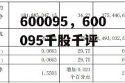 600095，600095千股千评