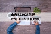 山东BZ2023信托计划（山东信托规模）