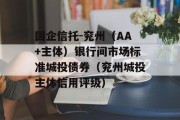 国企信托-兖州（AA+主体）银行间市场标准城投债券（兖州城投主体信用评级）