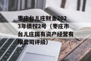 枣庄台儿庄财金2023年债权2号（枣庄市台儿庄国有资产经营有限公司评级）