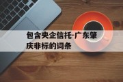 包含央企信托-广东肇庆非标的词条