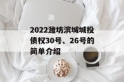 2022潍坊滨城城投债权30号、26号的简单介绍