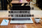 菏泽市定陶区圣陶农业发展2023债权转让计划（任丘最近挂牌的地块）