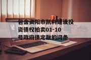 包含资阳市凯利建设投资债权拍卖01-10号政府债定融的词条