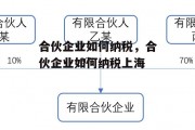 合伙企业如何纳税，合伙企业如何纳税上海