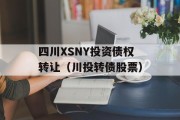 四川XSNY投资债权转让（川投转债股票）