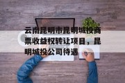 云南昆明市昆明城投商票收益权转让项目，昆明城投公司待遇