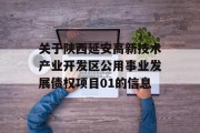 关于陕西延安高新技术产业开发区公用事业发展债权项目01的信息