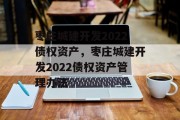 枣庄城建开发2022债权资产，枣庄城建开发2022债权资产管理办法