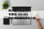 四川国兴实业2023年债权（01-03）政信城投债的简单介绍