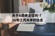 关于A类央企信托-729号江苏大丰的信息