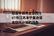 包含中国央企信托-207号江苏阜宁集合资金信托计划的词条