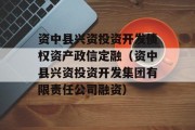 资中县兴资投资开发债权资产政信定融（资中县兴资投资开发集团有限责任公司融资）