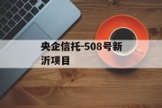 央企信托-508号新沂项目