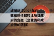 咸阳新控2023年应收账款债权转让项目政府债定融（企业债和政府债的区别）