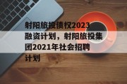 射阳旅投债权2023融资计划，射阳旅投集团2021年社会招聘计划