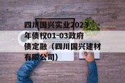 四川国兴实业2023年债权01-03政府债定融（四川国兴建材有限公司）