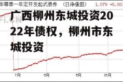 广西柳州东城投资2022年债权，柳州市东城投资