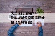 央企信托-睿达206号盐城咏恒投资信托计划（盐城睿泰）