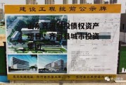 山东齐河城投债权资产项目，齐河县城市投资集团