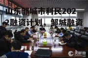 山东邹城市利民2022融资计划，邹城融资平台