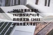 2023年重庆潼南LYKF债权资产01号政府债定融（2021年潼南重大项目）