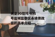 央企JG信托-631号盐城盐都区永续债政信的简单介绍