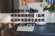 央企信托-192号盐城市级担保政信（盐城经济开发区中小企业担保公司招聘公示）