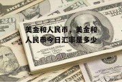 美金和人民币，美金和人民币今日汇率是多少