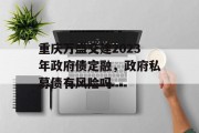 重庆万盛交建2023年政府债定融，政府私募债有风险吗