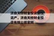 济南天桥财金投资债权资产，济南天桥财金投资有限公司官网