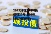 2022潍坊滨城城投债权20号、26号，潍坊城投违约