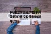 林州红旗渠经济技术开发区汇通控股债权的简单介绍