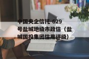 中国央企信托-629号盐城地级市政信（盐城国投集团信用评级）