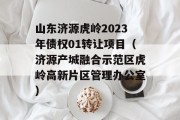 山东济源虎岭2023年债权01转让项目（济源产城融合示范区虎岭高新片区管理办公室）