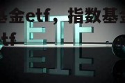 基金etf，指数基金etf