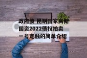 政府债-昆明国家高新国资2022债权拍卖一号定融的简单介绍