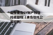 山东青岛SY财产权信托收益权（青岛信托公司招聘）