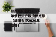 陕西咸阳新控2024年债权资产政府债定融（咸阳金控2020年债券）