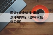 国企+央企信托-重庆沙坪坝非标（沙坪坝投资公司）