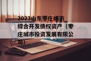 2023山东枣庄城市综合开发债权资产（枣庄城市投资发展有限公司）