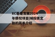 XC基建发展2024年债权项目|城投债定融的简单介绍