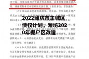 2022潍坊市主城区债权计划，潍坊2020年棚户区改造