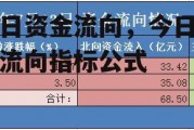 今日资金流向，今日资金流向指标公式