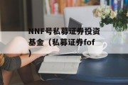 NNF号私募证券投资基金（私募证券fof）