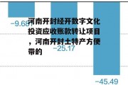 河南开封经开数字文化投资应收账款转让项目，河南开封土特产方便带的