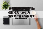 重庆綦新智能建造科技债权拍卖（2021年重庆綦江重大项目开工）