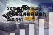 XX慧海1号标准城投债私募证券投资基金的简单介绍